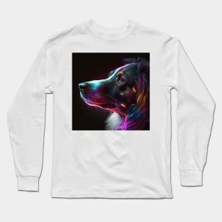 Dog Neon Art 4 Long Sleeve T-Shirt